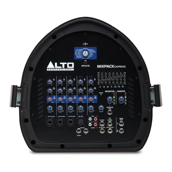 Alto Professional MIXPACK EXPRESS Краткое руководство по эксплуатации