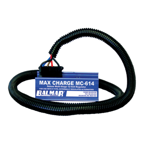 Balmar Max Charge MC-618-H Manual de instalación y funcionamiento