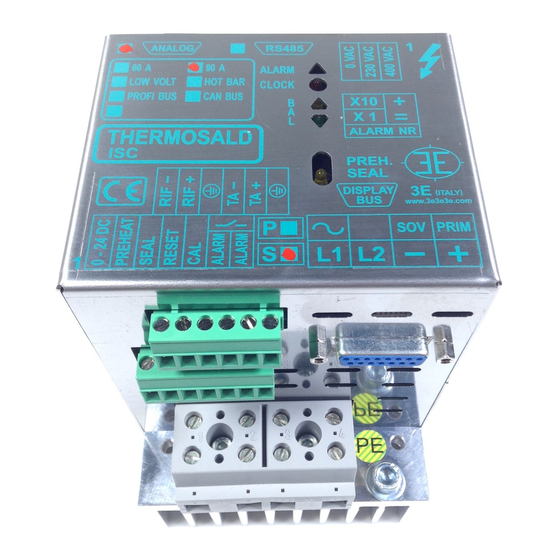 3E THERMOSALD ISC Manuale di avvio rapido