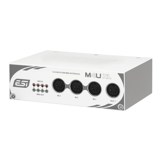 ESI M4U XL Manual do utilizador