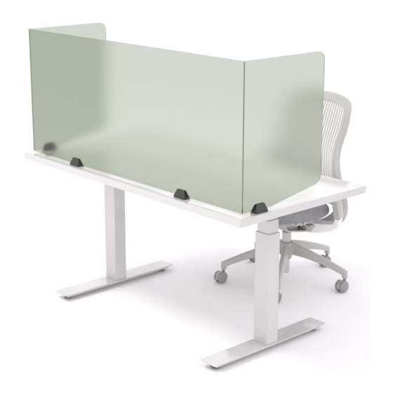 3form SimpleSpec Desk Partition U 200.70 Instrukcja instalacji