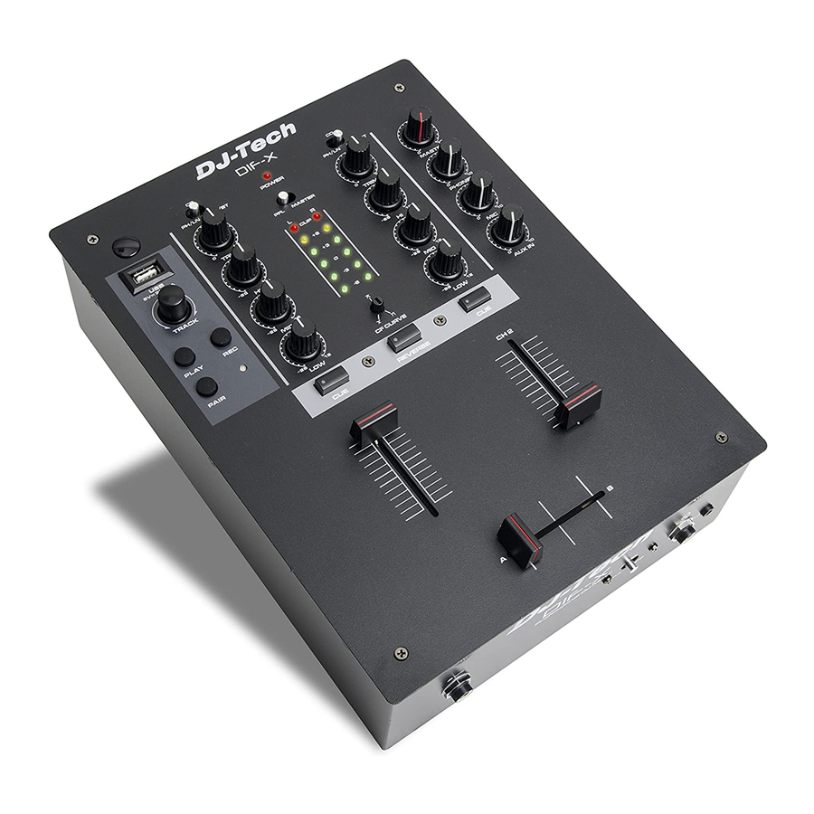 DJ-Tech DIF-X Manual do utilizador