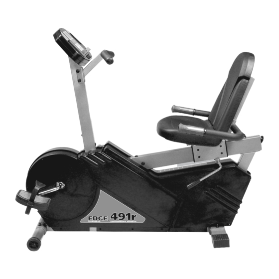 Fitness Quest Recumbent Bike 소유자 매뉴얼