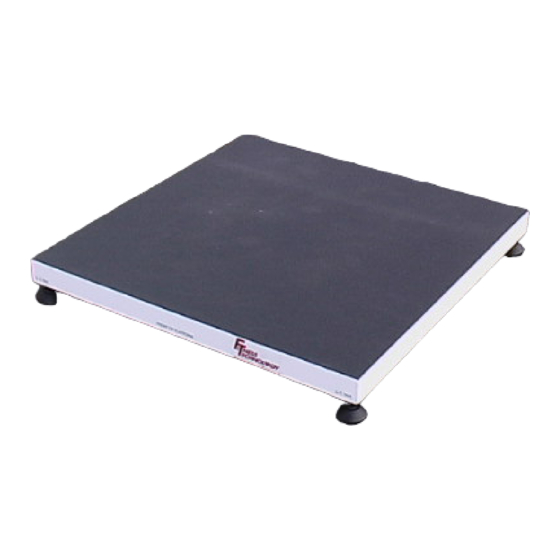 Fitness Technoligies Force Plate 400 Series Manual