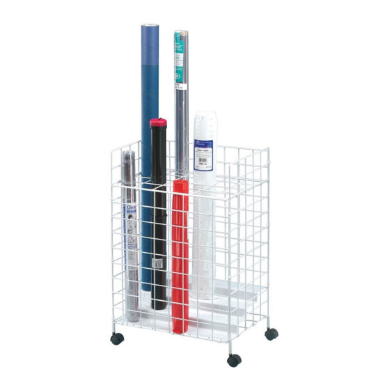 Alvin Mobile Step-Design File Tube Rack WSF36 Инструкции по сборке