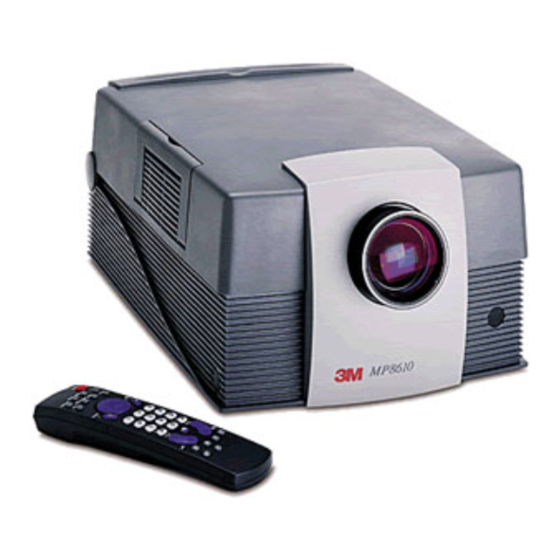 3M Multimedia Projector MP8610 Instrucciones de instalación rápida