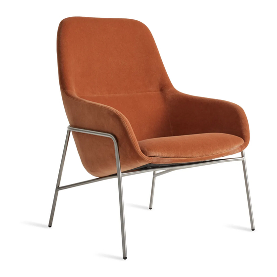 BluDot Acre Lounge Chair Note di montaggio