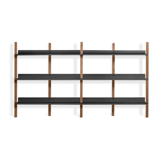 BluDot Browser Low Add-on Bookcase Note di montaggio