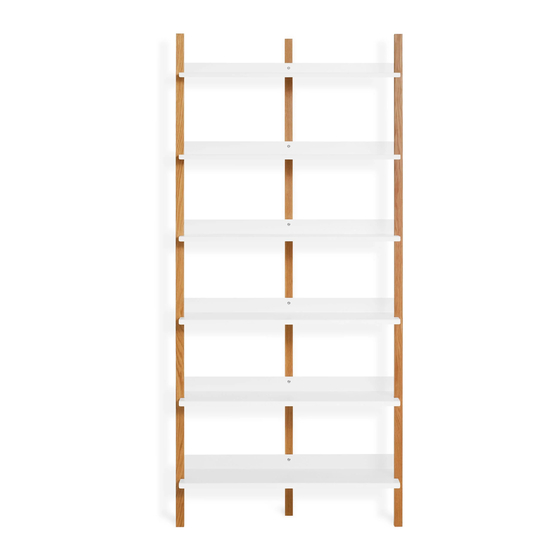 BluDot Browser Tall Bookcase Assembly Notes