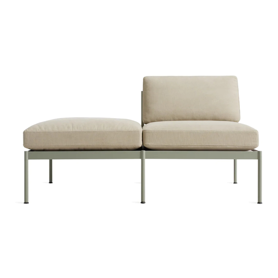 BluDot Chassis Sofa Series Uwagi dotyczące montażu