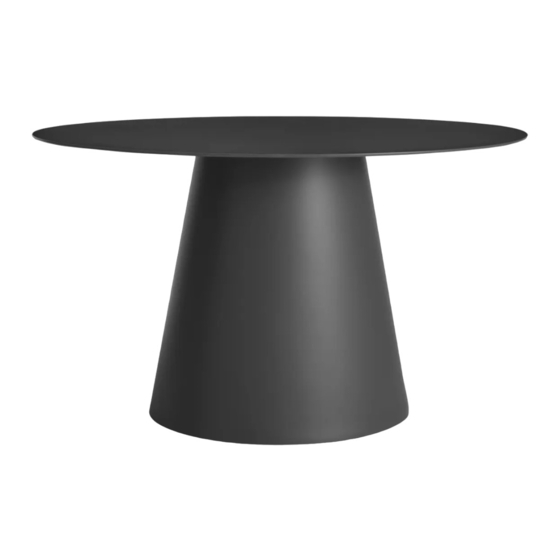 BluDot Circula Dining Table Примечания к сборке