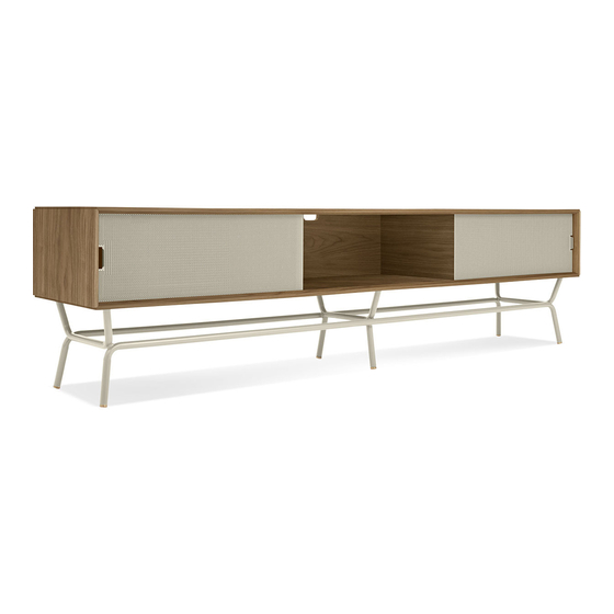 BluDot Dang 1 Door / 3 Drawer Console Catatan Perakitan