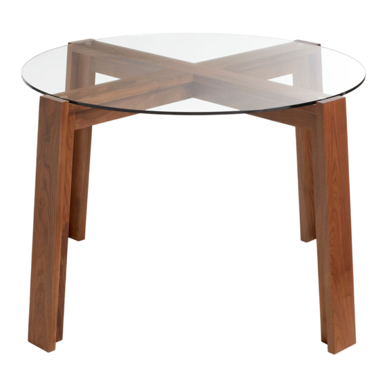 BluDot LAKE ROUND DINING TABLE Посібник із швидкого старту