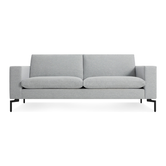 BluDot New Standart Sofa NS1-78SFBK-BK Podręcznik