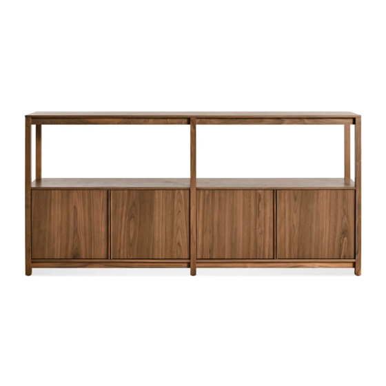 BluDot Open Plan Large Low Bookcase Assembly Notes