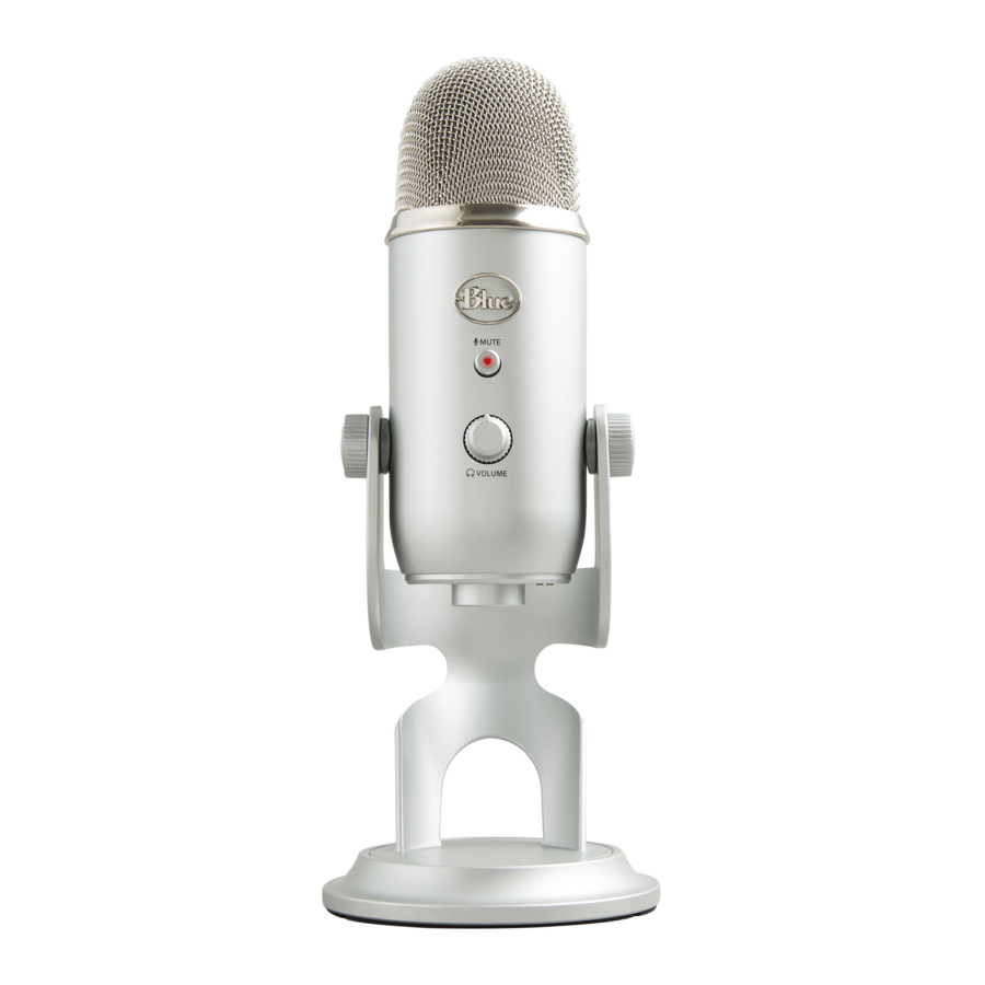 Blue Yeti Gebruikershandleiding