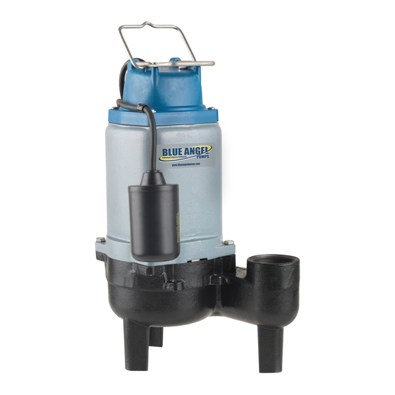 Blue Angel Pumps T50SW Manual de instruções e de peças