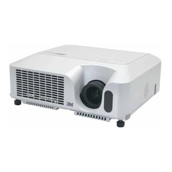 3M Multimedia Projector X62w Instrukcja obsługi