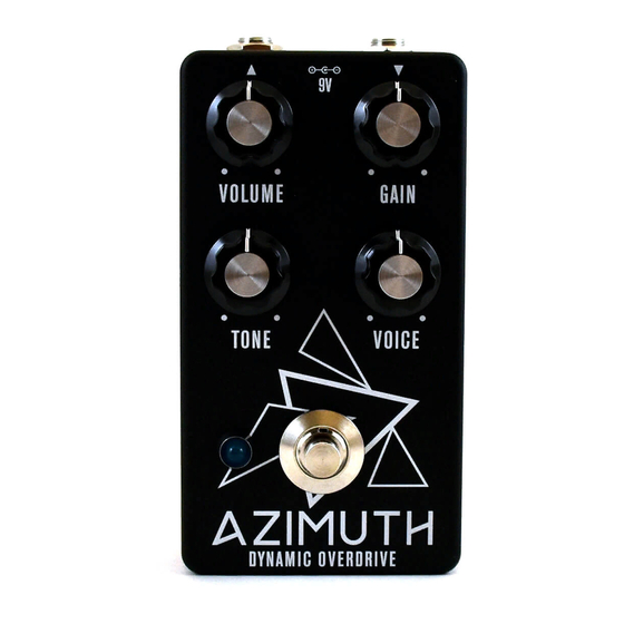 Aion Electronics Azimuth Overdrive Руководство