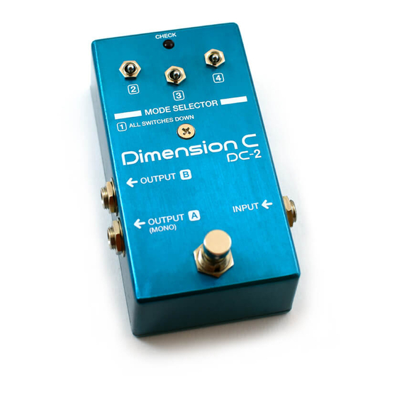 Aion Electronics BOSS DC-2 Dimension C Manual