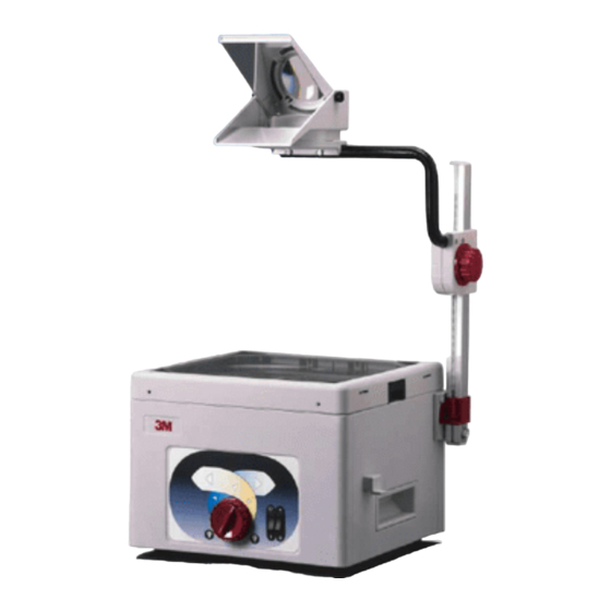 3M Overhead Projector 1600 Series Manuel de l'opérateur