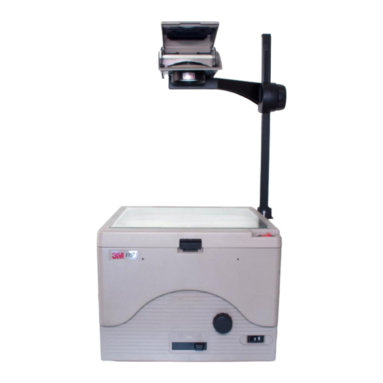 3M Overhead Projector 1700 Operating Instructions Manual