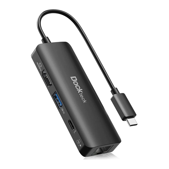 DOCKTECK 4-in-1 USB-C HUB Panduan Pengguna