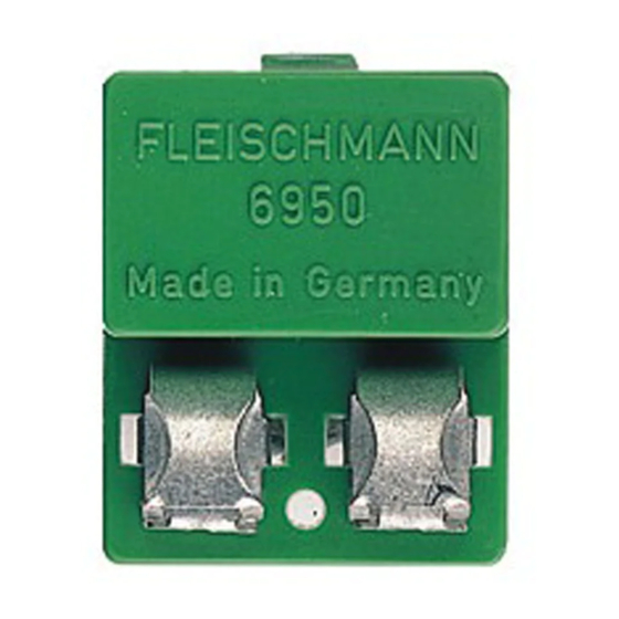 Fleischmann 6950 Инструкция по эксплуатации