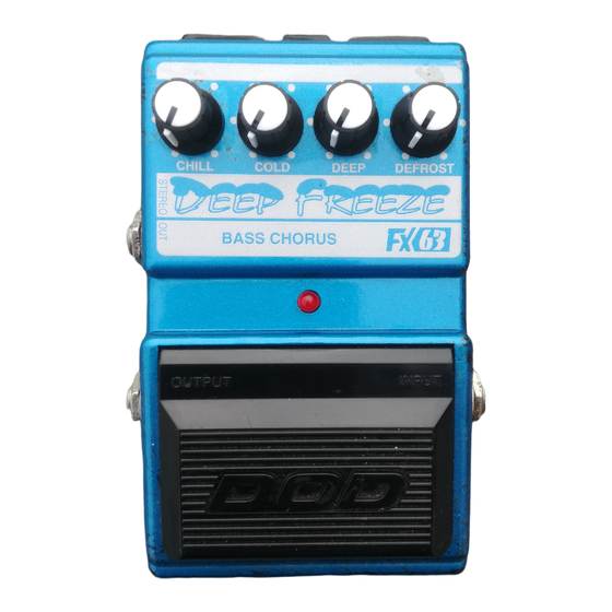 DOD FX 63 Deep Freeze Manuel rapide