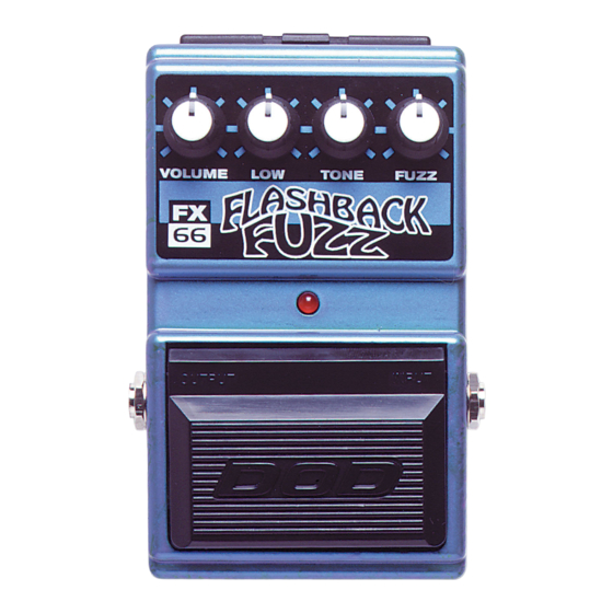 DOD FX 66 Flashback Fuzz Hızlı Kılavuz