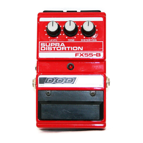 DOD FX50B Overdrive Plus Manuale di istruzioni