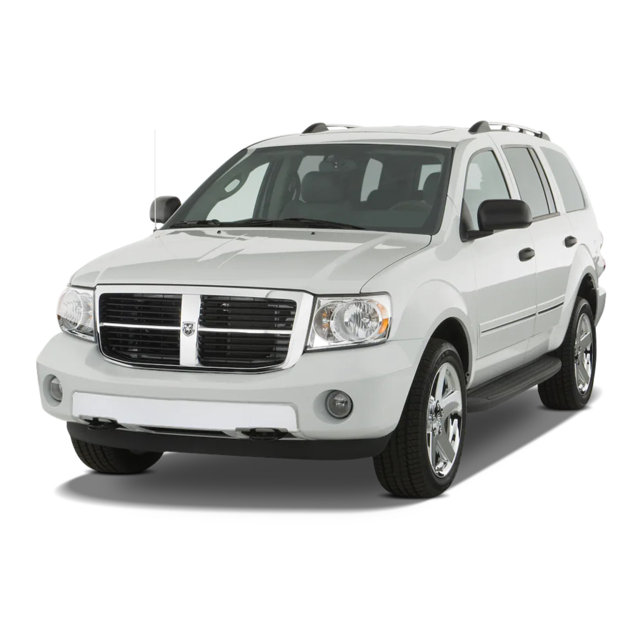 Dodge 2009 durango Manual