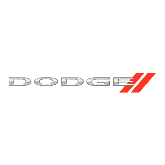 Dodge 2009 Journey Skrócona instrukcja obsługi