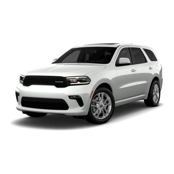 Dodge Durango 2022 빠른 시작 매뉴얼