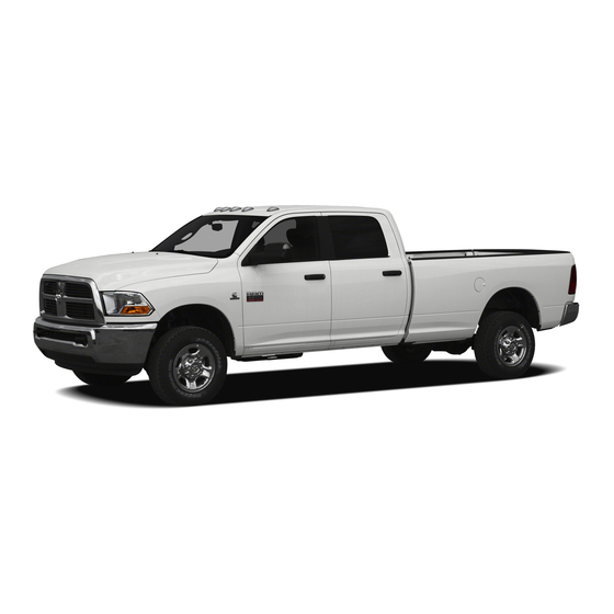 Dodge RAM 3500 2011 유지 관리 일정