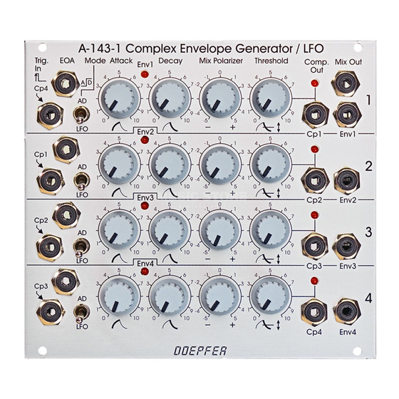 DOEPFER Quad AD/LFO A-143-1 Руководство