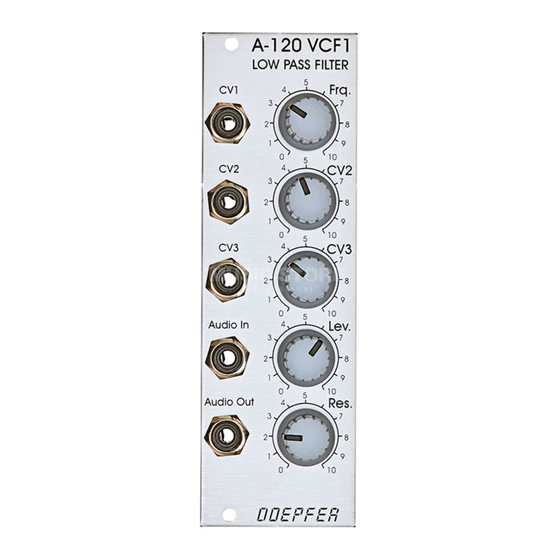 DOEPFER A-120  VCF 1 매뉴얼