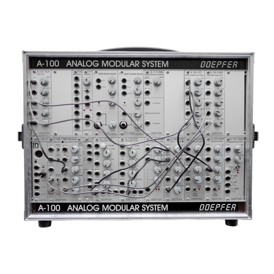 DOEPFER A-100 Series Instrukcja montażu i okablowania