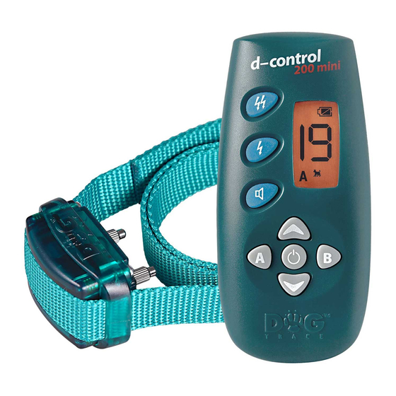 Dog trace d-control 200 mini Manuale d'uso