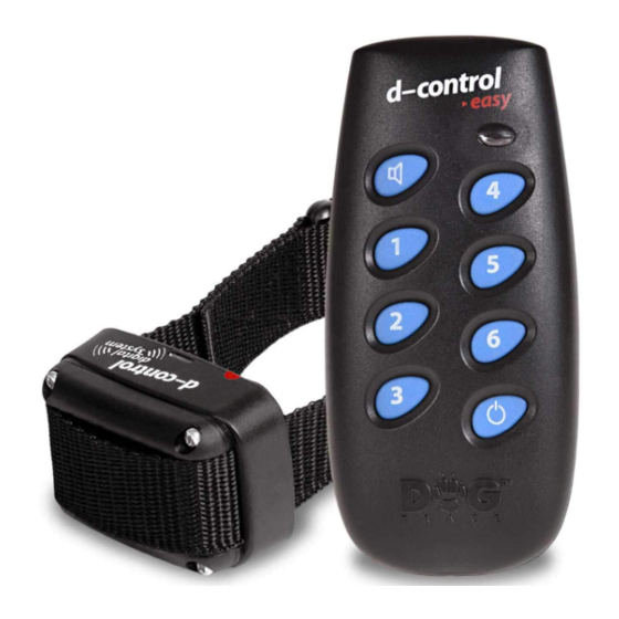 Dog trace d-control easy Manuel d'instructions de service