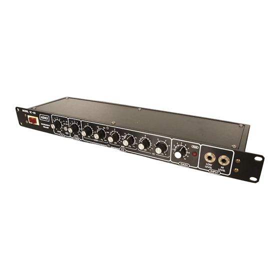 Ashly INSTRUMENT PREAMP SC-40 Istruzioni per l'uso