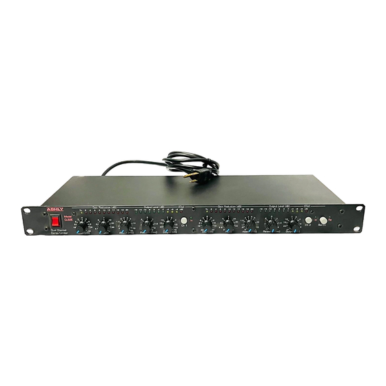 Ashly LIMITER/COMPRESSORS CL-50E Opuscolo e specifiche