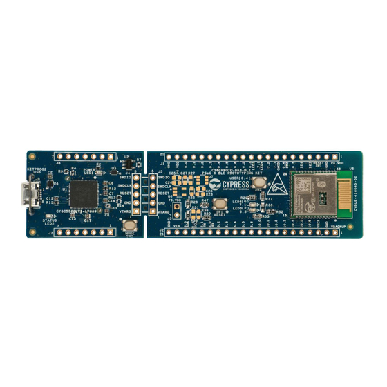 Cypress PSoC CY8CPROTO-063-BLE Quick Start Manual