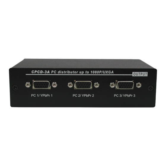 Cypress CPCD-3A Bedieningshandleiding