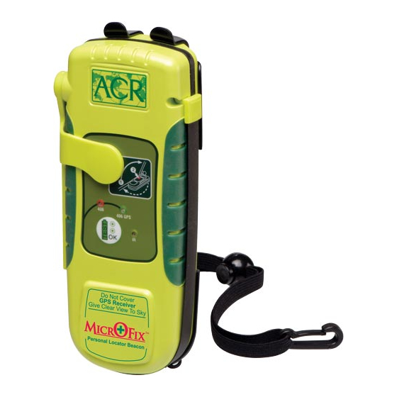 ACR Electronics ResQFix PLB-300 Manuel d'assistance produit