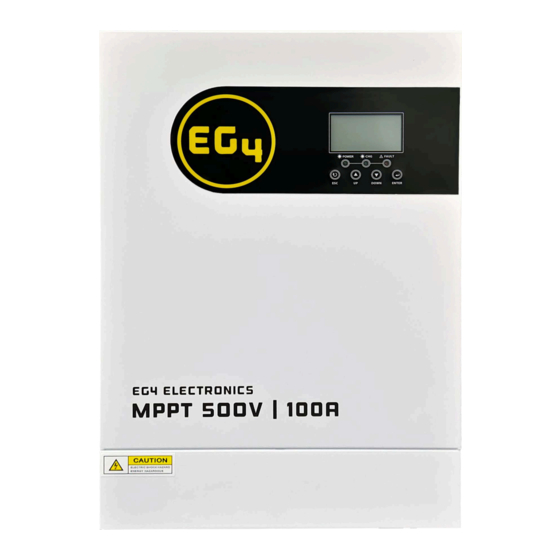 EG4 MPPT100-48HV Panduan Pengguna