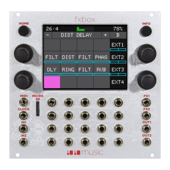 1010music Fxbox 2.0 Skrócona instrukcja obsługi